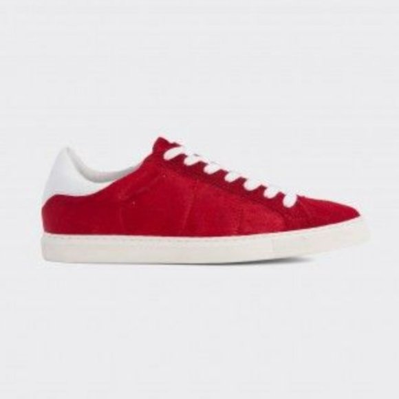 IRO Red Pony-Style Calfskin Sneakers 37 - Picture 2 of 9